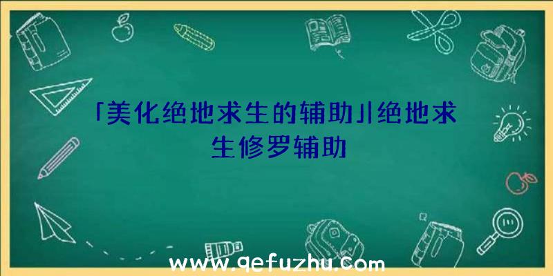 「美化绝地求生的辅助」|绝地求生修罗辅助